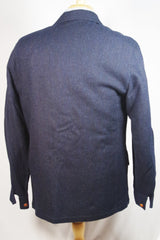 Lightweight Justo Gimeno Navy Blue Wool Sport Coat - Sz 42