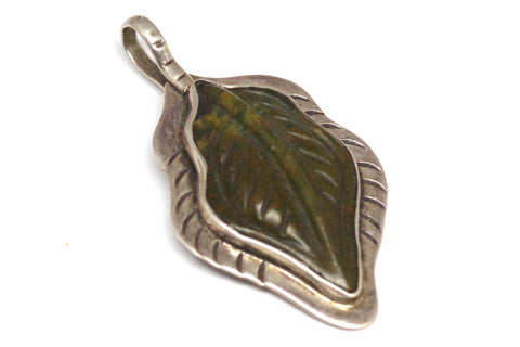 Breezy Sterling Silver Leaf Pendant