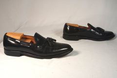 Smooth Allen Edmonds Black Moccasins - Size 10C