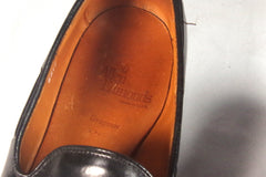 Smooth Allen Edmonds Black Moccasins - Size 10C