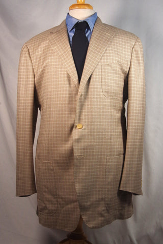 Fancy Ermenegildo Zegna Silk Cashmere Sport Coat - Sz 56L (US ~44)