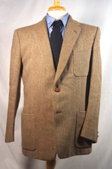 Kenneth MacKenzie's Savile Row Brown Harris Tweed Sport Coat - Sz 42