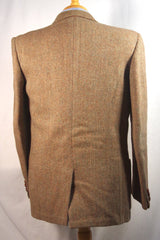 Kenneth MacKenzie's Savile Row Brown Harris Tweed Sport Coat - Sz 42