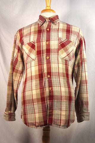 Luxurious Plaid Work Shirt - Sz 15