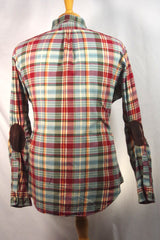 Rugged Ralph Lauren Polo Plaid Cotton Button-Down Shirt - Sz XL