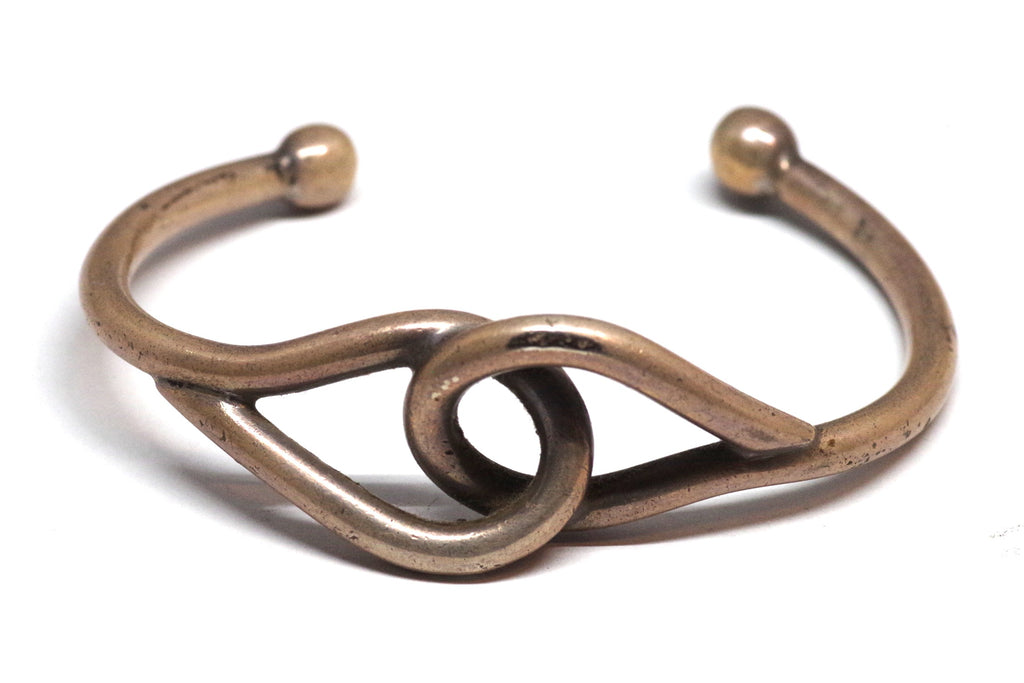 Sleek Looping Tane Mexican Sterling Silver Bracelet