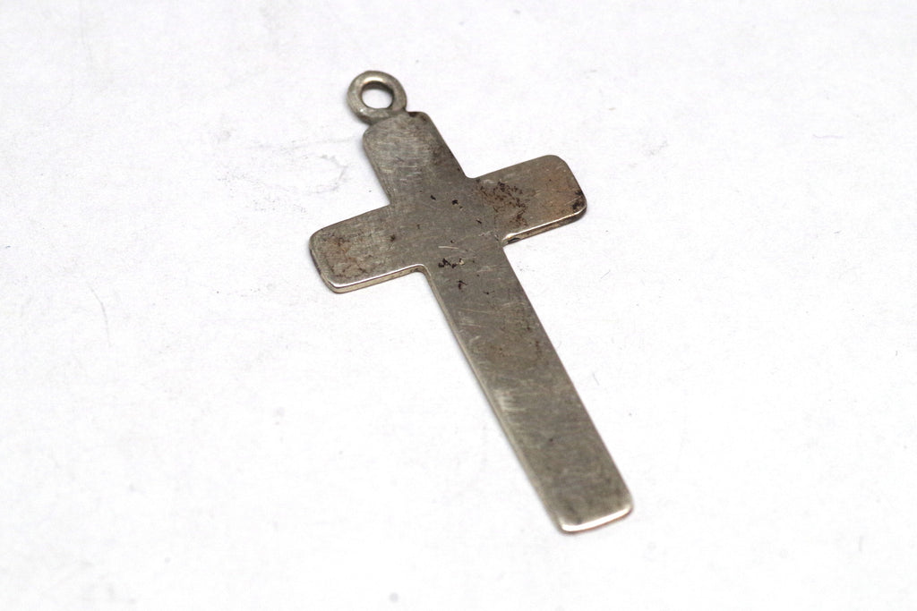 Simple Cross Silver Necklace