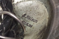 Bold Navajo Sterling Silver Bolo Tie