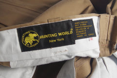 Long Hunting World New York Tan Cotton Safari Slacks - Sz 36