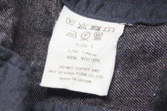 Lightweight Takuji Suzuki Blue Linen-Viscose Drawstring Pants - Sz 5 (44)