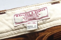 Comfortable Wallace & Barnes Brown Corduroy Pants - Sz 36