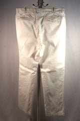 Bright J. Crew White Cotton Pants - Sz 36W