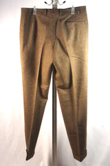 Hip Walker Slater Brown Plaid Wool Trousers - Sz 38L