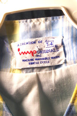 Vintage Imp Originals Inc Children's Sky Blue Plaid Sport Coat - Sz 4