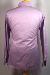 Breuer Italian Purple Pinstriped Cotton Dress Shirt - Sz 17 (43)