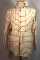Gorgeous Viyella Plaid Cotton-Wool Dress Shirt - Sz L