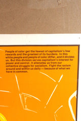 Vintage "Fight the Racism" Pop Art Print