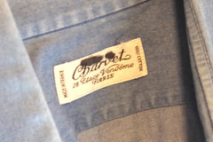 Rustic Charvet Paris Blue Cotton Dress Shirt - Sz 15