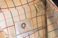 Gorgeous Viyella Plaid Cotton-Wool Dress Shirt - Sz L