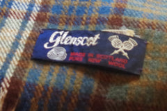 Glenscot Scottish New Wool Blue-Gray Plaid Scarf