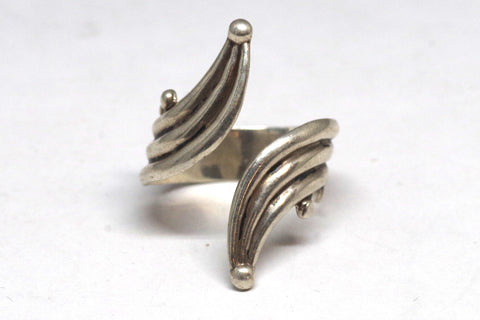 Swirling Open Vintage Taxco Sterling Silver Ring