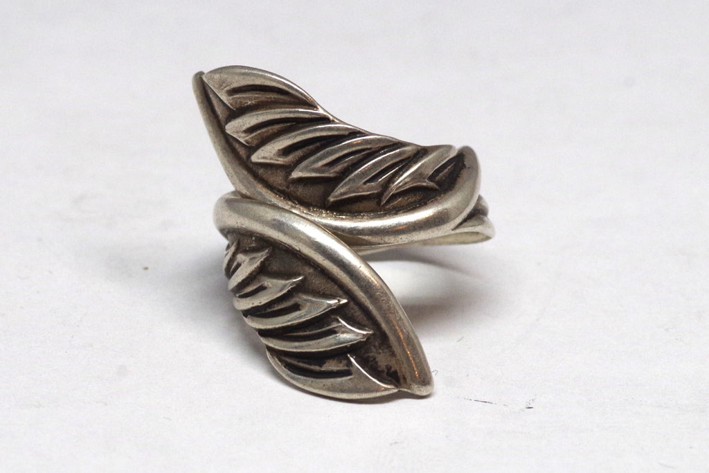Leafy Open Vintage Taxco Sterling Silver Ring