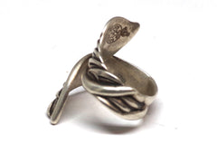Leafy Open Vintage Taxco Sterling Silver Ring