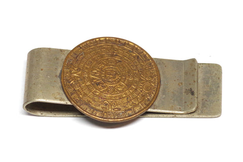 Hotel Cristobal Colon Aztec Calendar Money Clip
