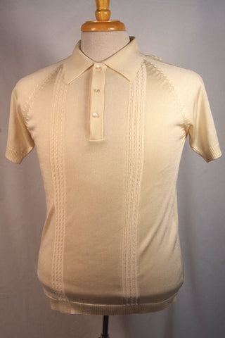Incredible Mexican Eggshell Nylon Shirt - Sz ~38