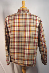 Heavy Duty Big Yank Distressed Plaid Work Shirt - Sz 17
