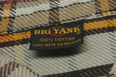 Heavy Duty Big Yank Distressed Plaid Work Shirt - Sz 17