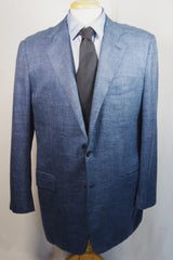 Kiton Napoli Nieman Marcus Blue Cashmere-Silk-Linen Blazer - Sz ~44
