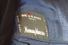 Kiton Napoli Nieman Marcus Blue Cashmere-Silk-Linen Blazer - Sz ~44