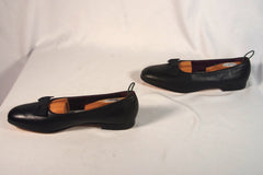 Ralph Lauren Edward Green Purple Label Black Calf Bow Men's Pumps - Sz 12D