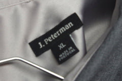 J. Peterman Gray Wool Military Style Shirt - Sz XL