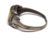 Elegant Two-Toned Sterling Silver Ring