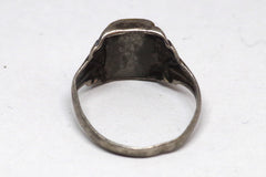Elegant Two-Toned Sterling Silver Ring