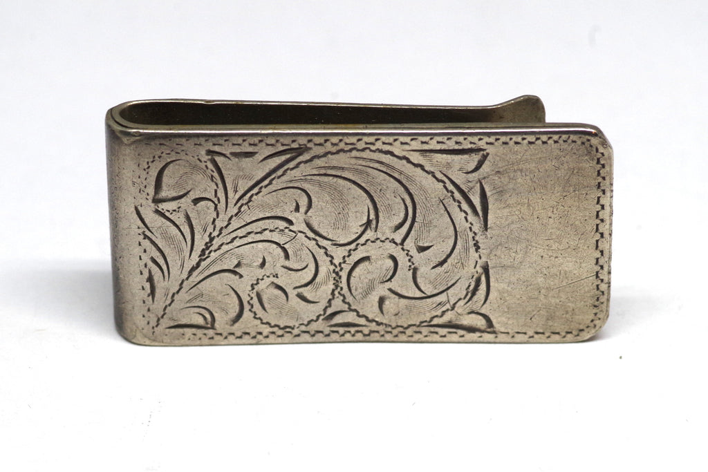 Stunning Feathered Silver Money Clip