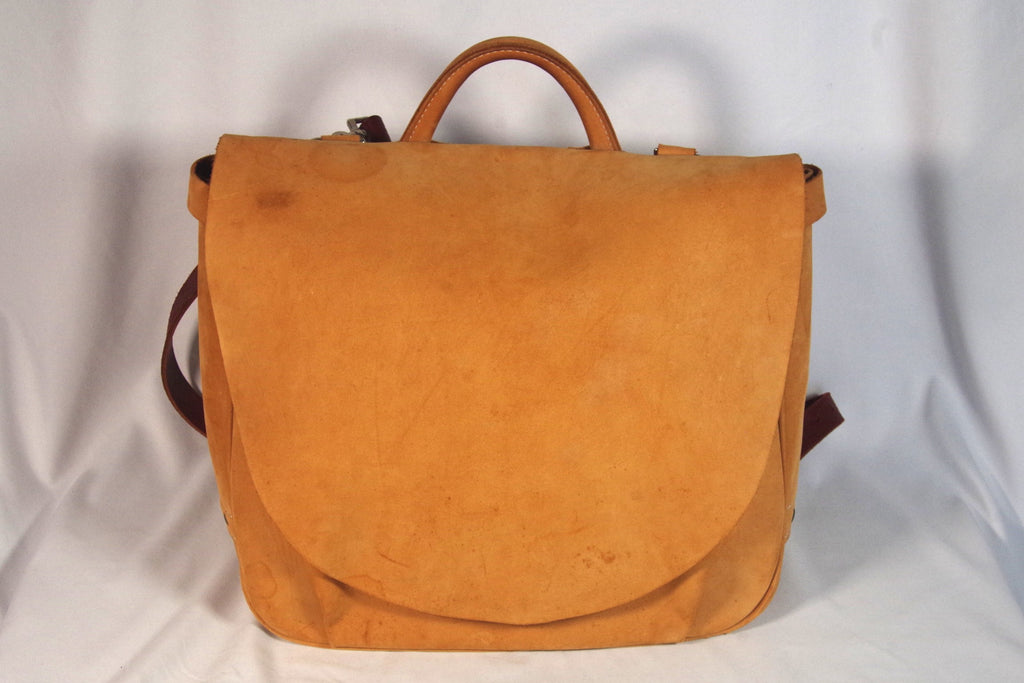 Smart J. Peterman "Fake Mail Bag" Suede Leather Bag