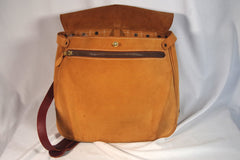 Smart J. Peterman "Fake Mail Bag" Suede Leather Bag