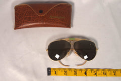 Snazzy Remington Golden Aviator Shooting Sunglasses
