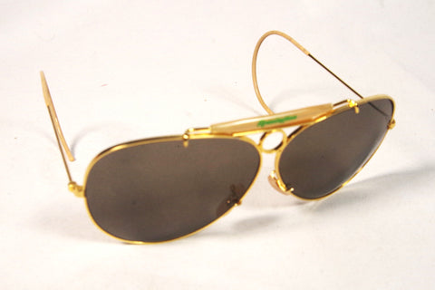 Snazzy Remington Golden Aviator Shooting Sunglasses