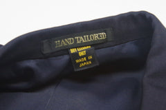 Sleek G.B. Harb & Son Japanese Hand-Tailored Navy Blue Wool Suit - Sz 42L