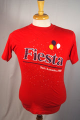 1988 Fiesta San Antonio Red Tee Shirt - Sz M
