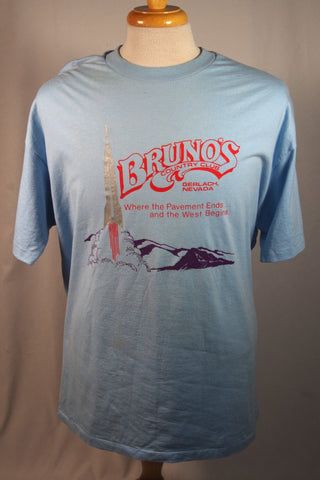 Bruno's Country Club, Gerlach, Nevada Souvenir Tee Shirt - Sz XXL