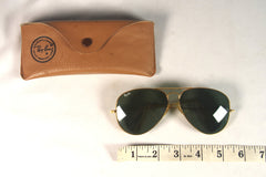 Classic Ray-Ban B&L USA Golden Aviator Sunglasses