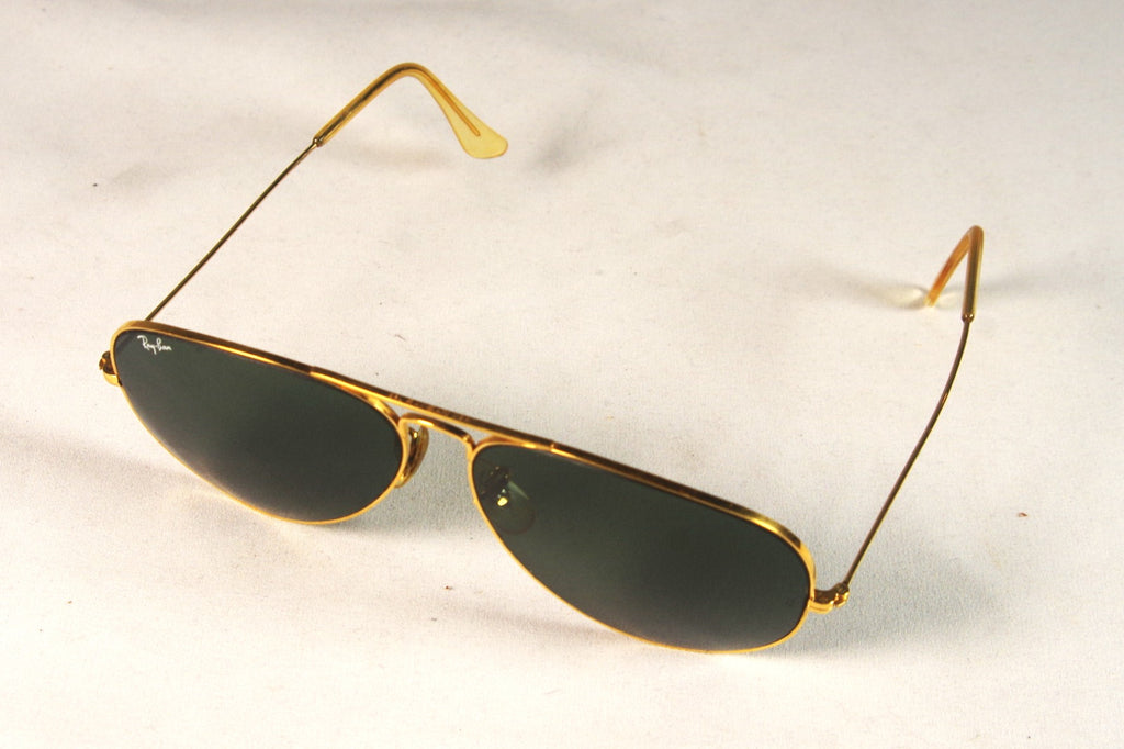 Classic Ray-Ban B&L USA Golden Aviator Sunglasses