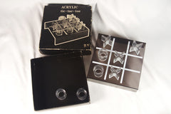 Retro Acrylic Tic-Tac-Toe by Handiform Set