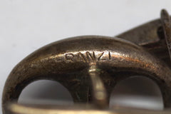 Gorgeous Vintage "Franzi" Sterling Silver Oval Cufflinks