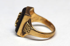 1956 10kt Gold Jostens Inc. Central High School Ring